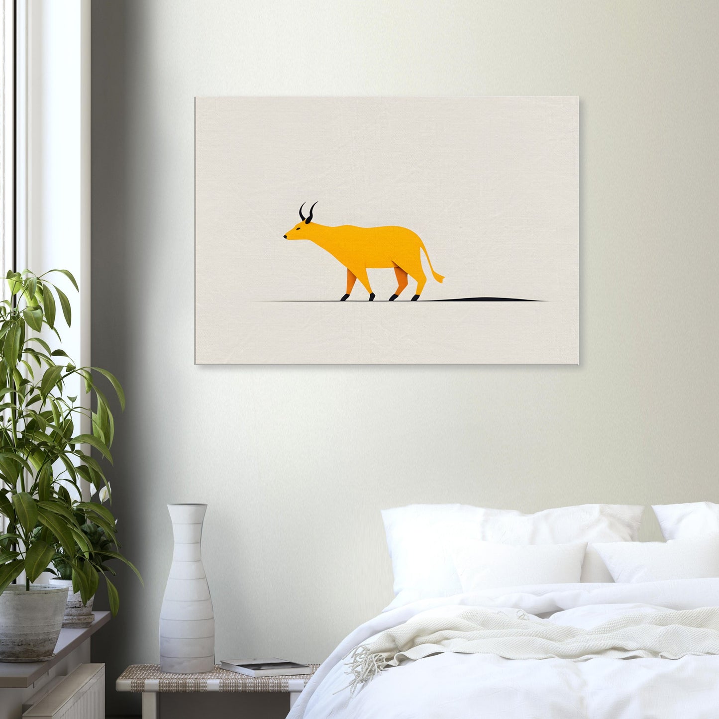 Gilded Journey - Minimalist Abstract Wall Art Print