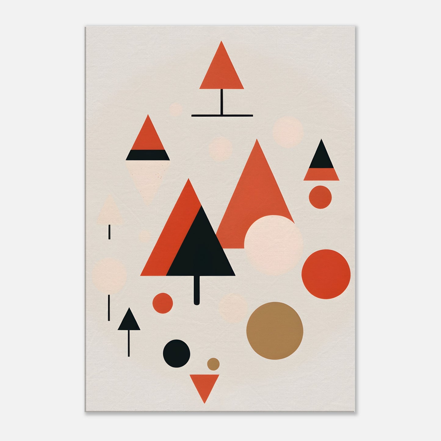 Minimalist Christmas Trees - Abstract Wall Art