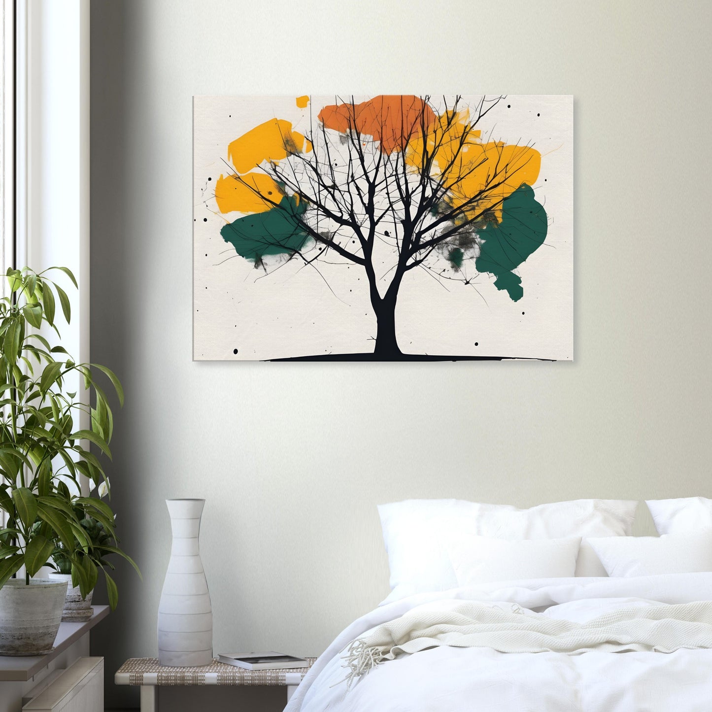 Tree Serenity Minimalist Art Canvas Print