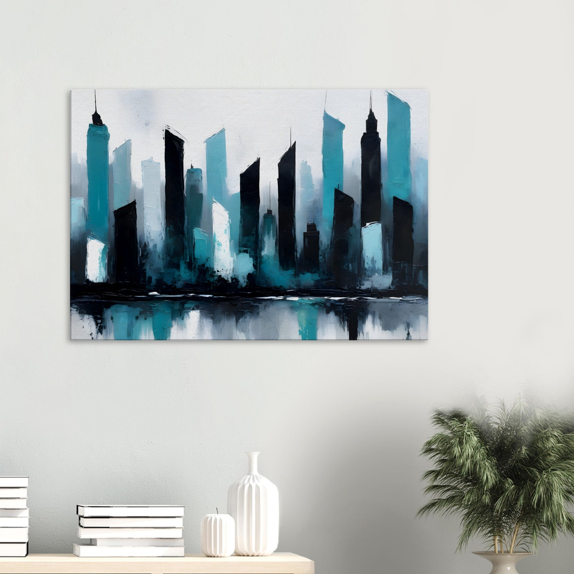 Dreamscape Urban Canvas - Abstract Skyline Art