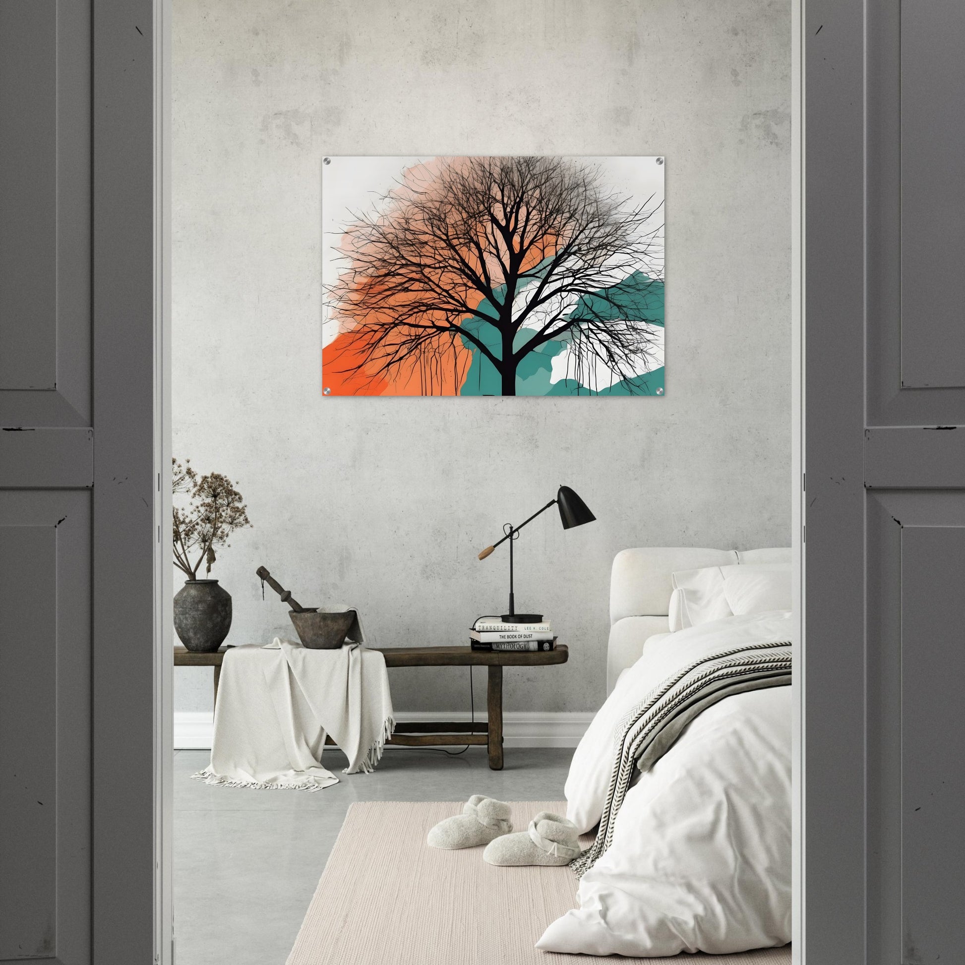 Whispering Tree - Minimalist Abstract Acrylic Wall Art