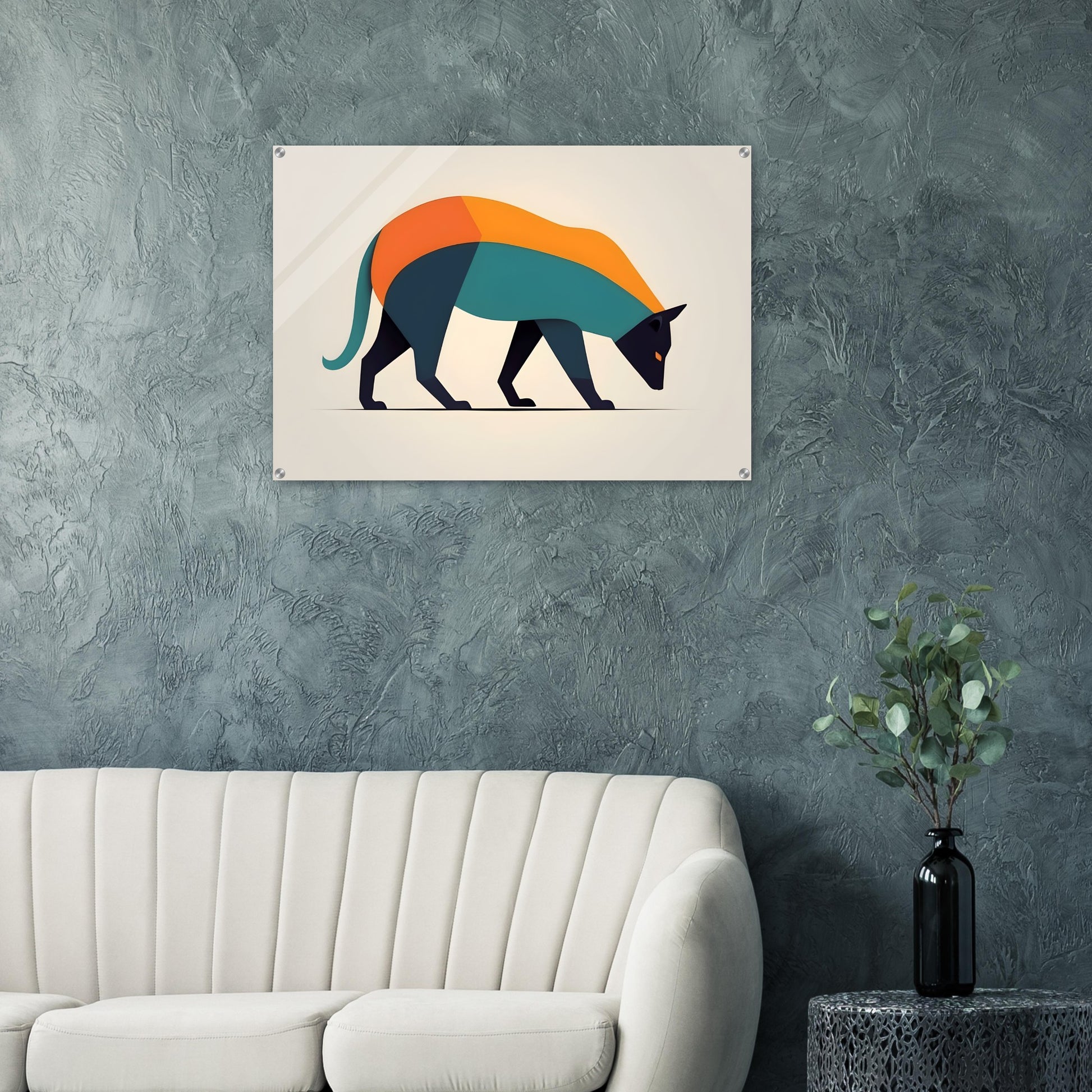 Colorful Geometry - Abstract Animal Wall Art Print