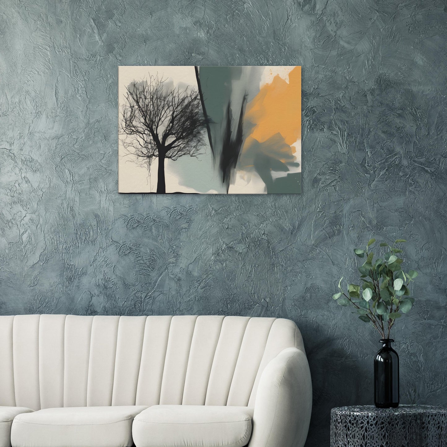 Solitude - Minimalist Abstract Tree Canvas Print