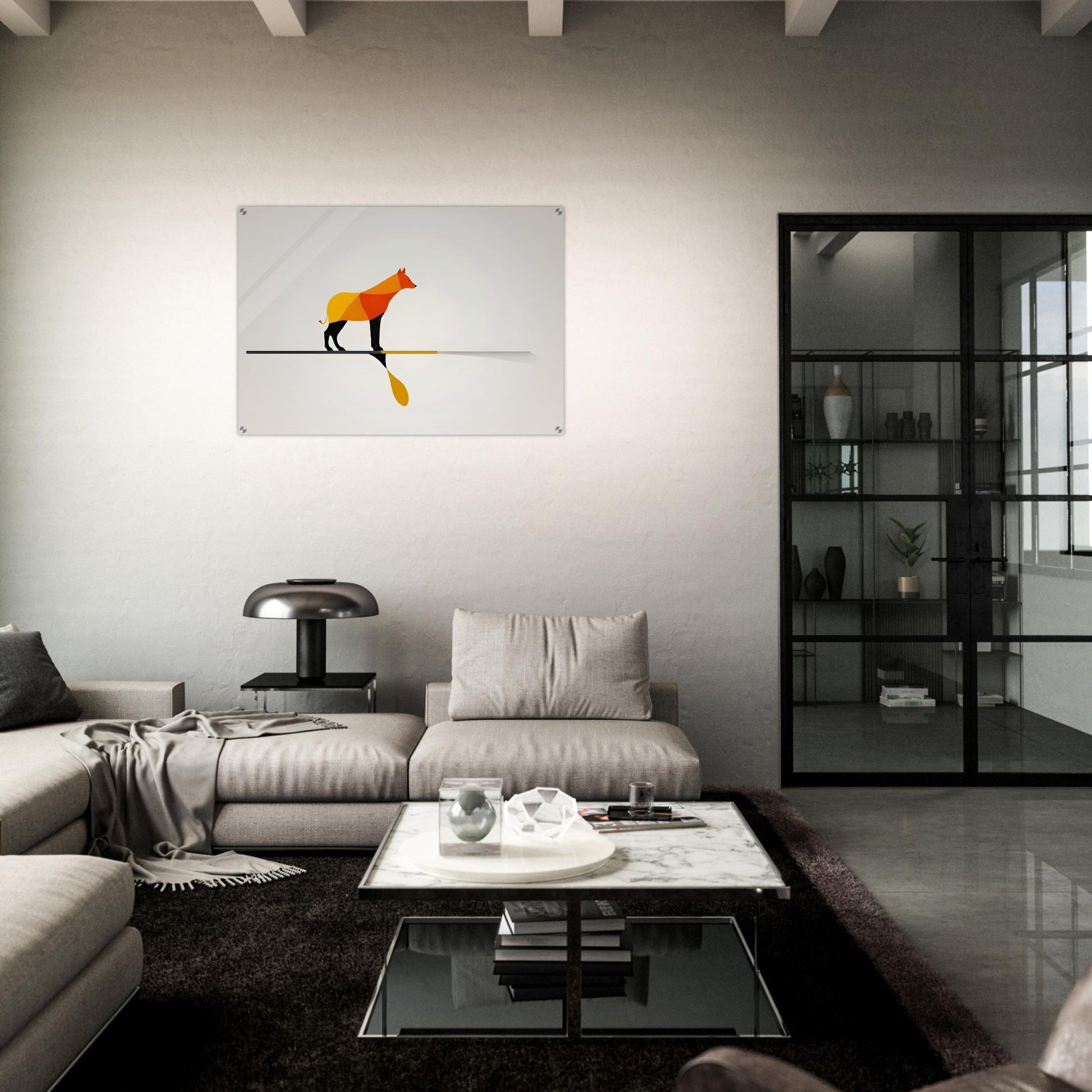 Harmony - Minimalist Abstract Dog Art for Modern Spaces