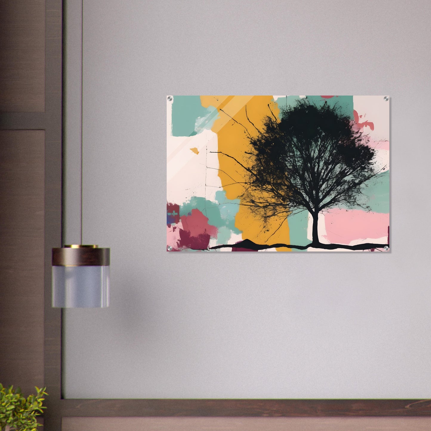 Serene Tree - Minimalist Abstract Wall Art for Modern Spaces