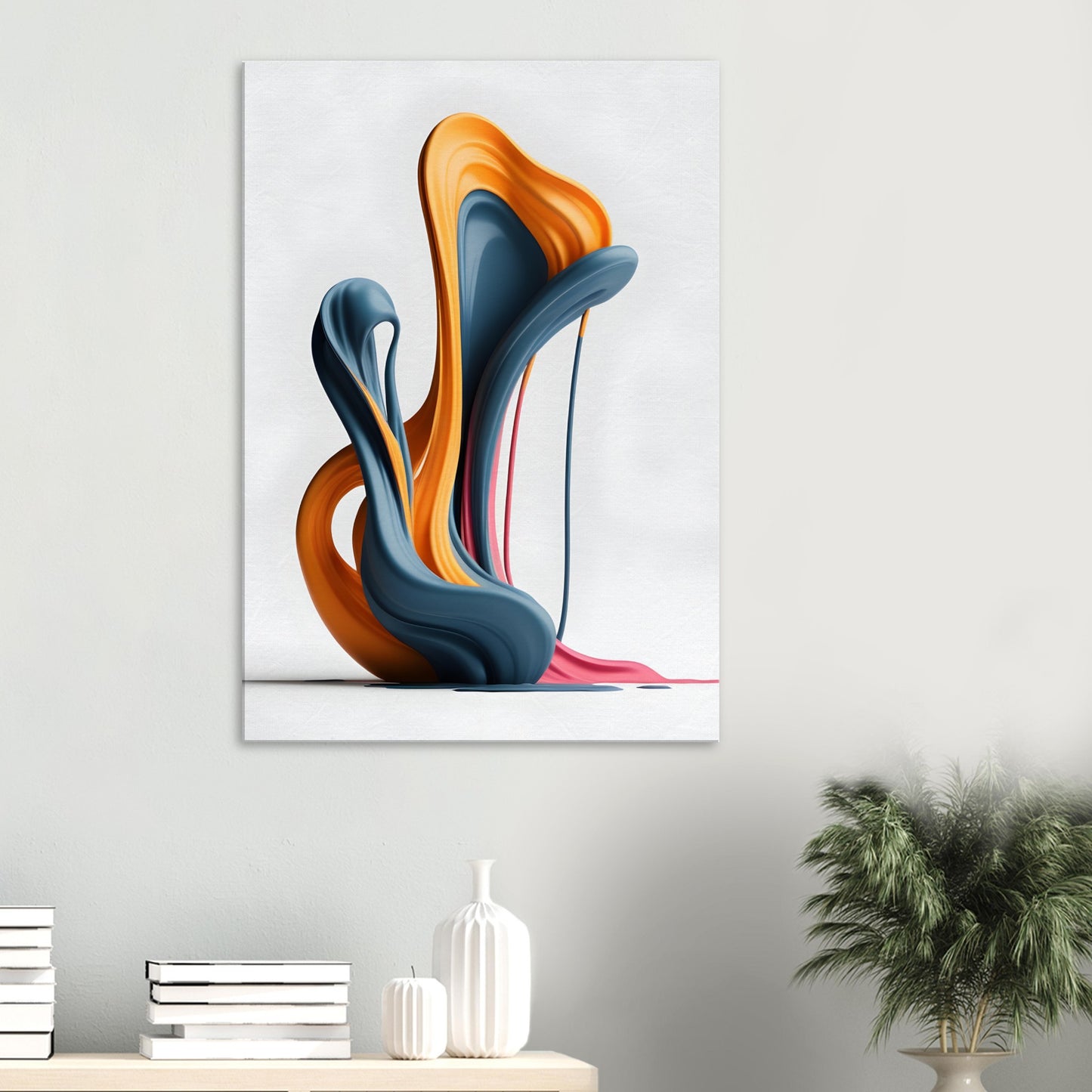 Elegant Minimalist Abstract Canvas Print for Modern Spaces