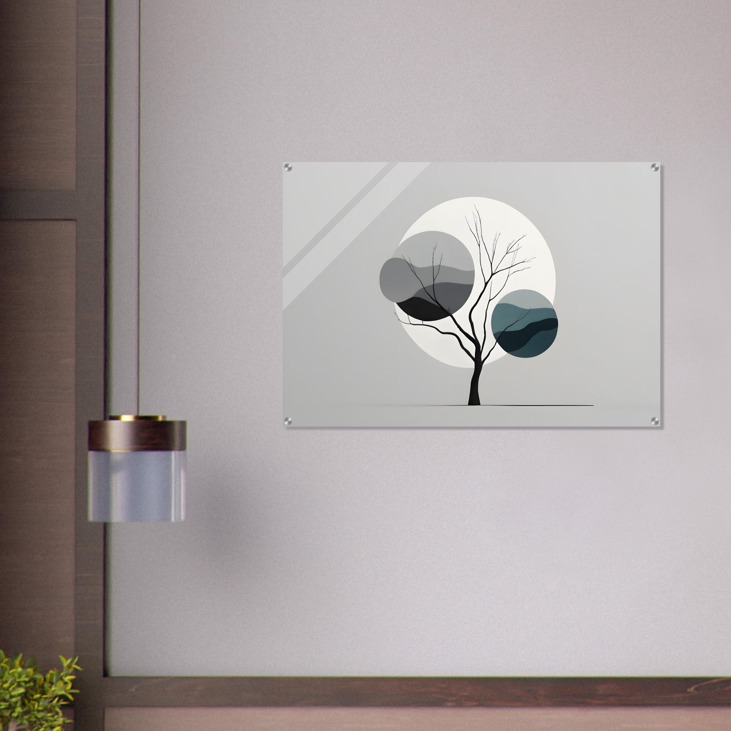 Elegant Minimalist Tree Acrylic Print for Modern Decor