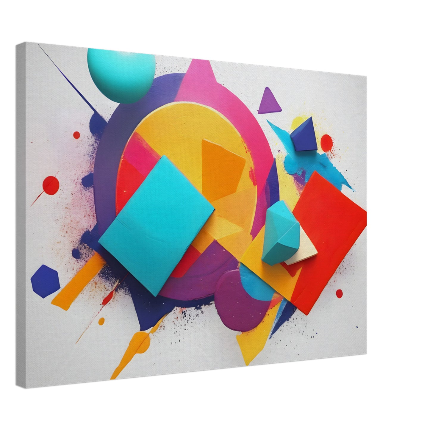 Bright Minimalist Abstract Canvas Print for Modern Decor