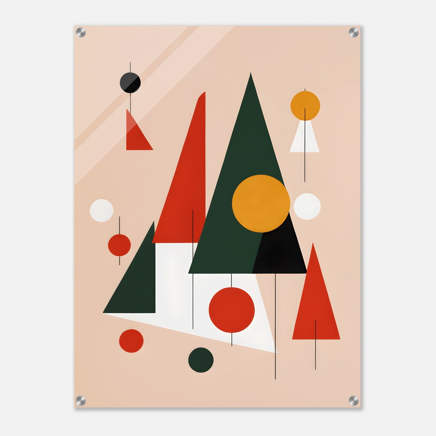 Harmony Trees - Minimalist Abstract Christmas Wall Art