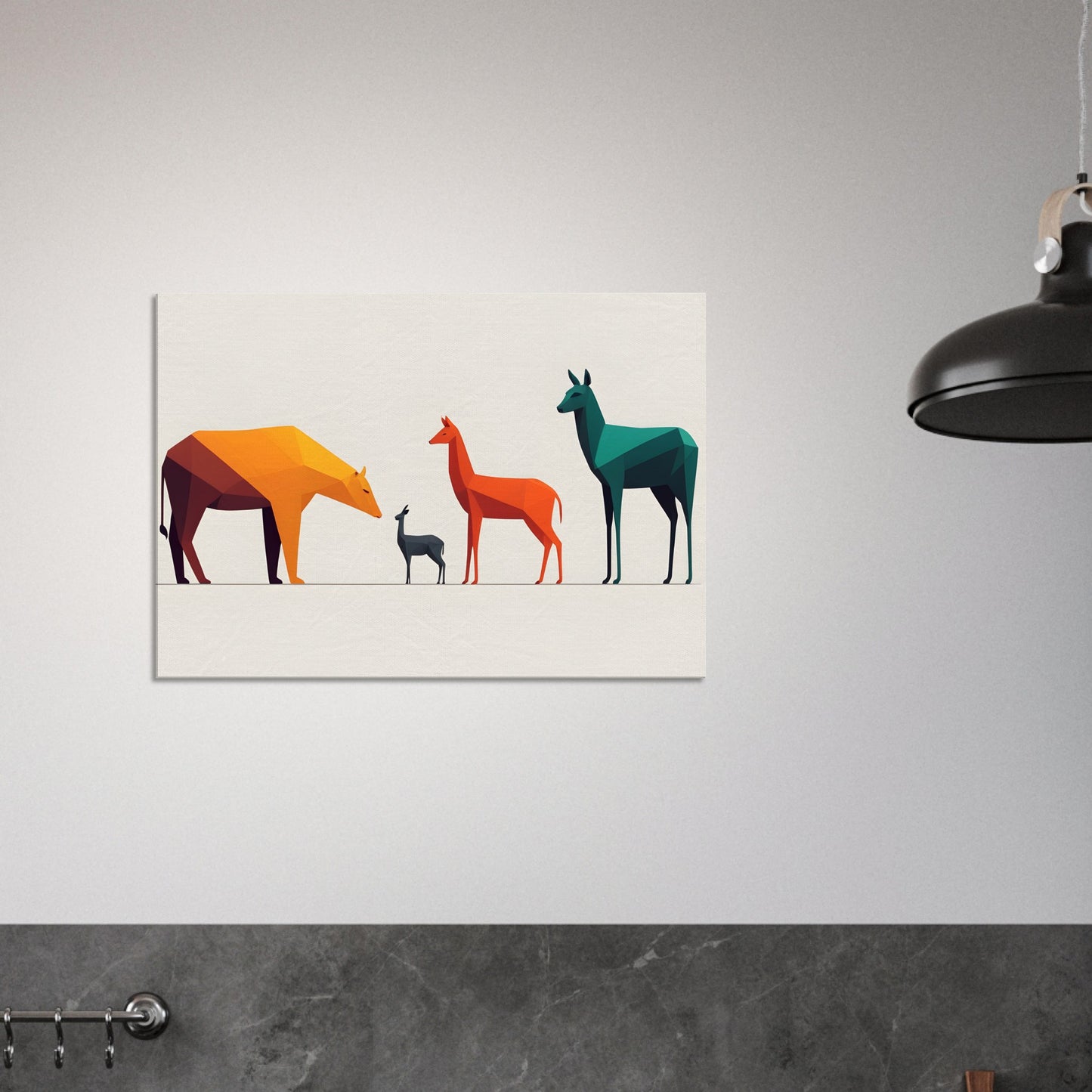 Wildlife Symphony - Abstract Animal Canvas Print