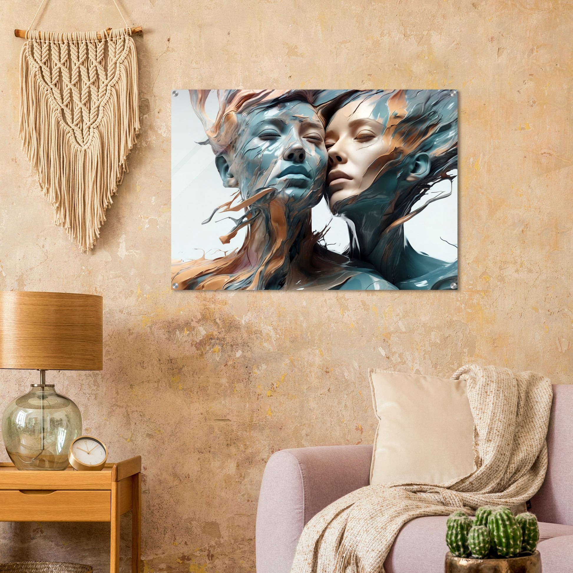 Acrylic print, plexiglass, wall art,Fusion of Souls - Wall Art