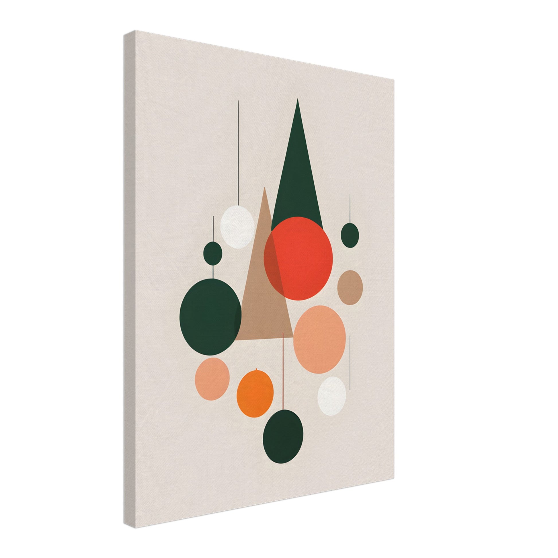 Serene Christmas - Modern Abstract Minimalist Canvas Art