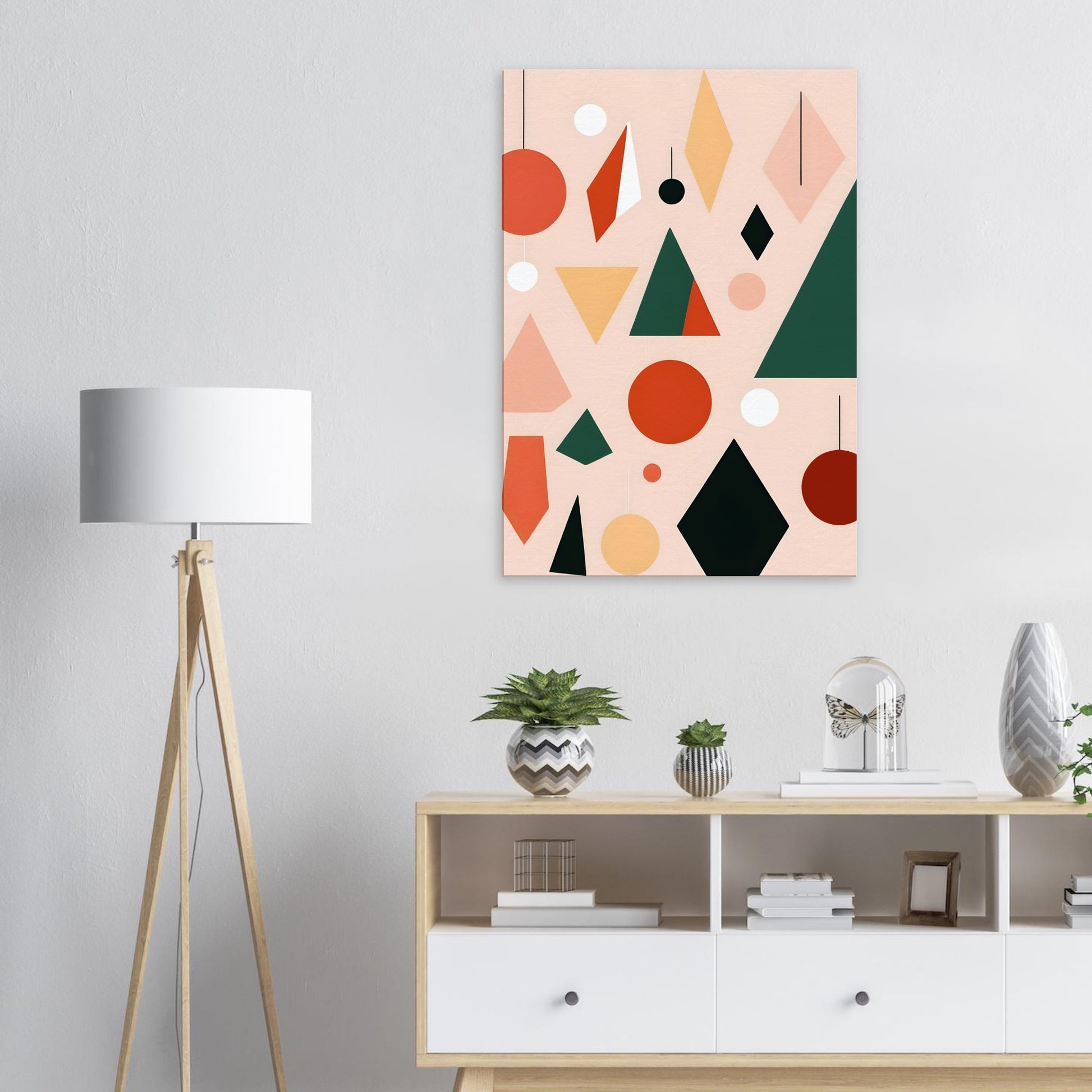 Whimsical Christmas - Minimalist Abstract Wall Art