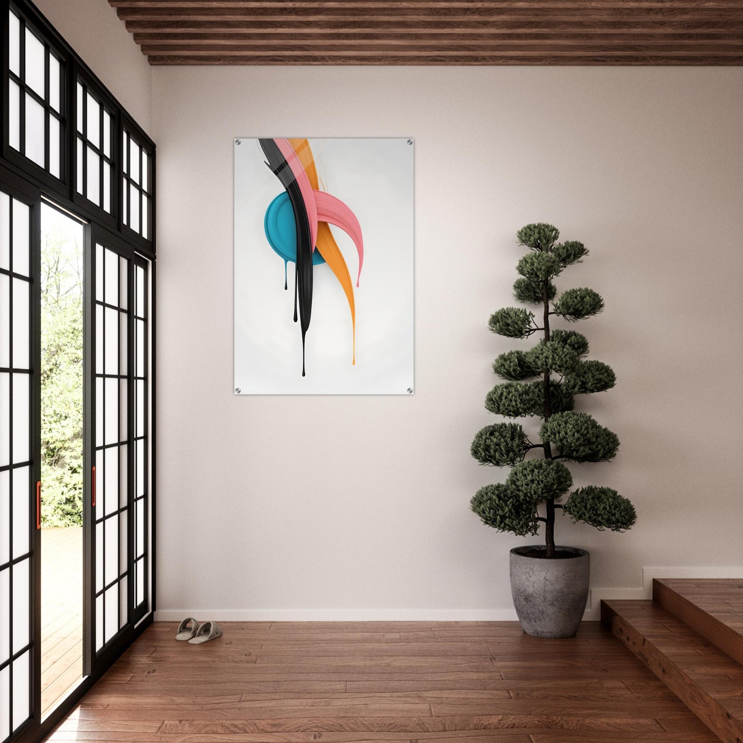 Vibrant Minimalist Abstract Wall Art for Modern Spaces