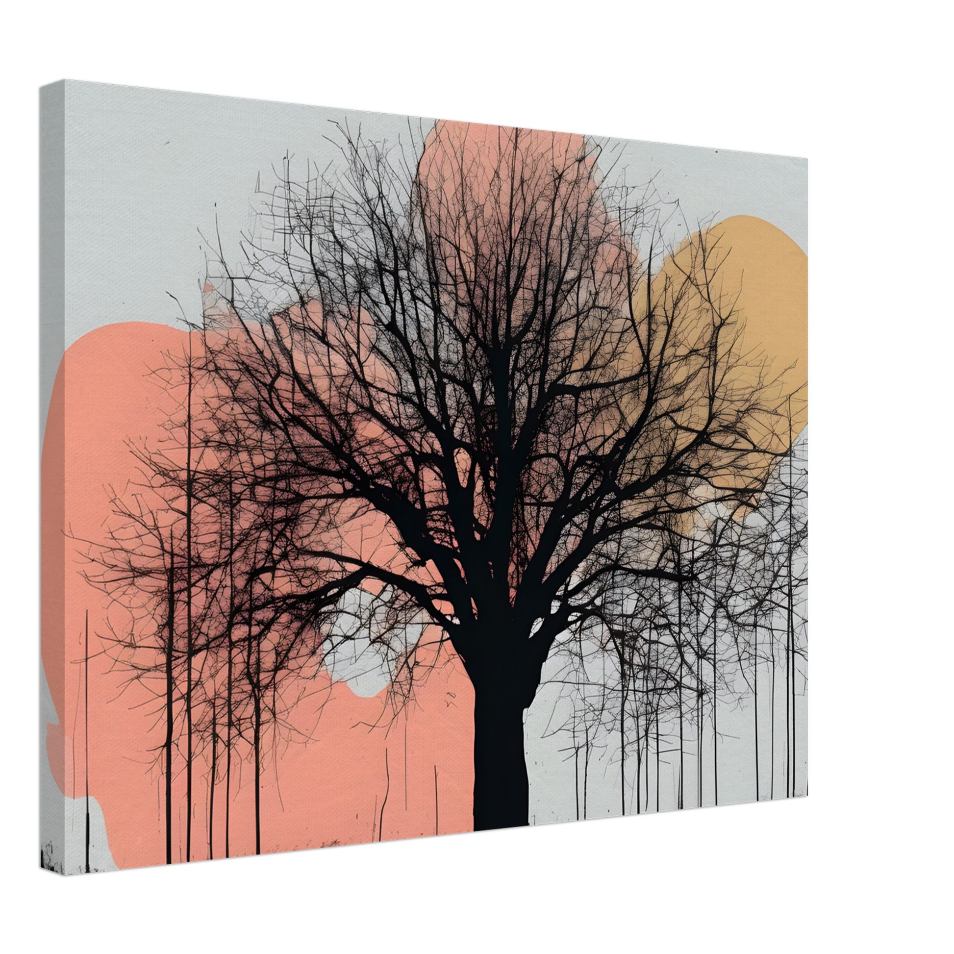 Silhouette Serenity Canvas Print