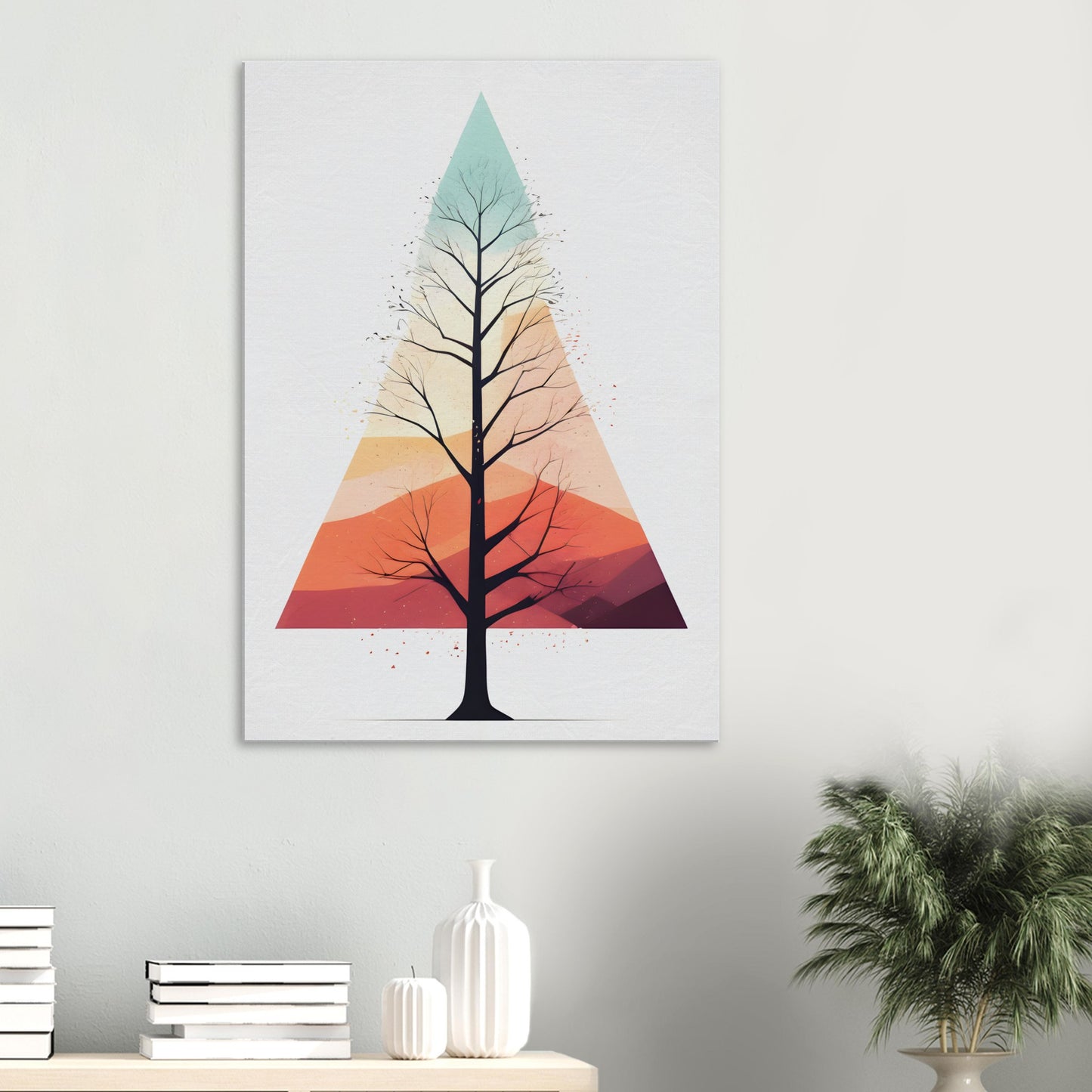 Whispers of Nature: Captivating Vertical Canvas Wall Art