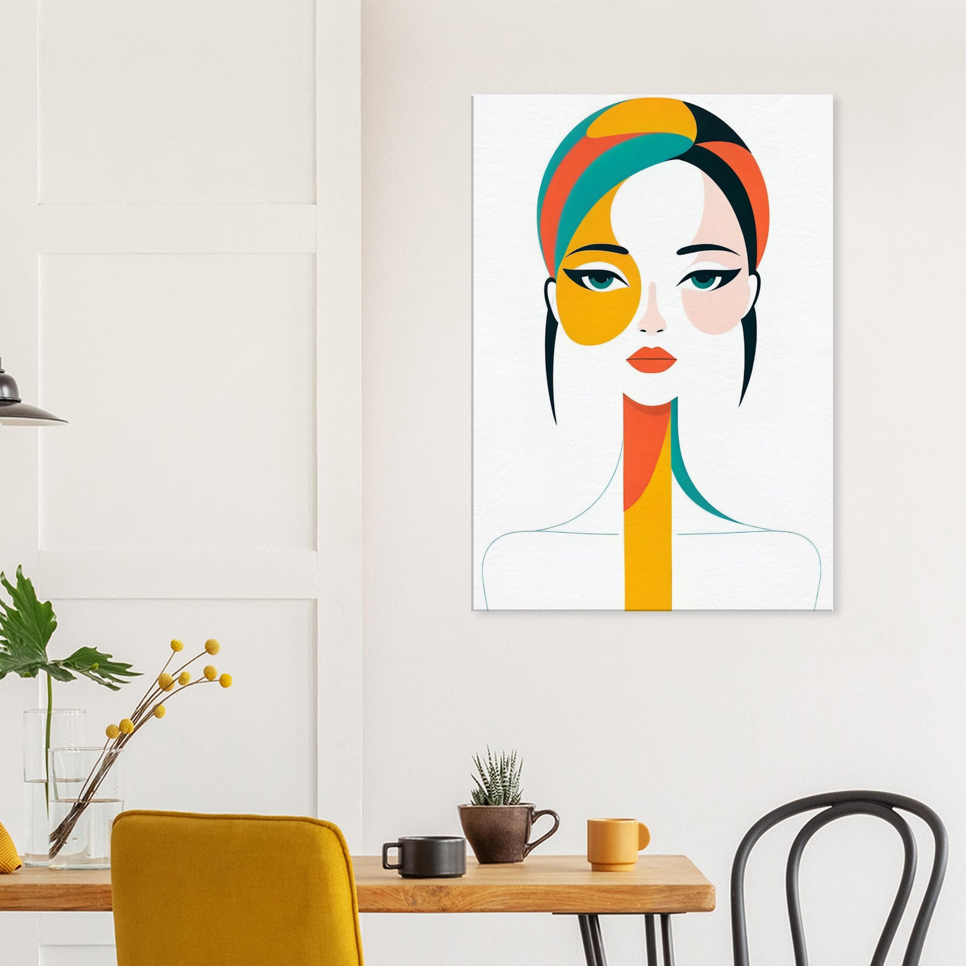 Essence - A Minimalist Abstract Portrait Canvas Print