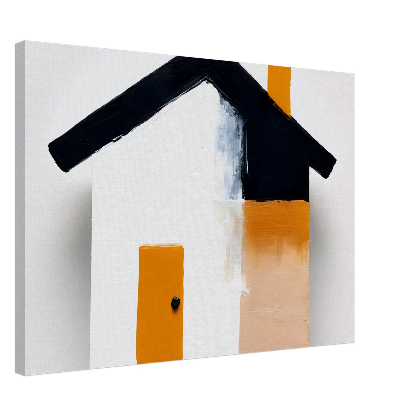 Charming Simplicity: Minimalist House Canvas Art