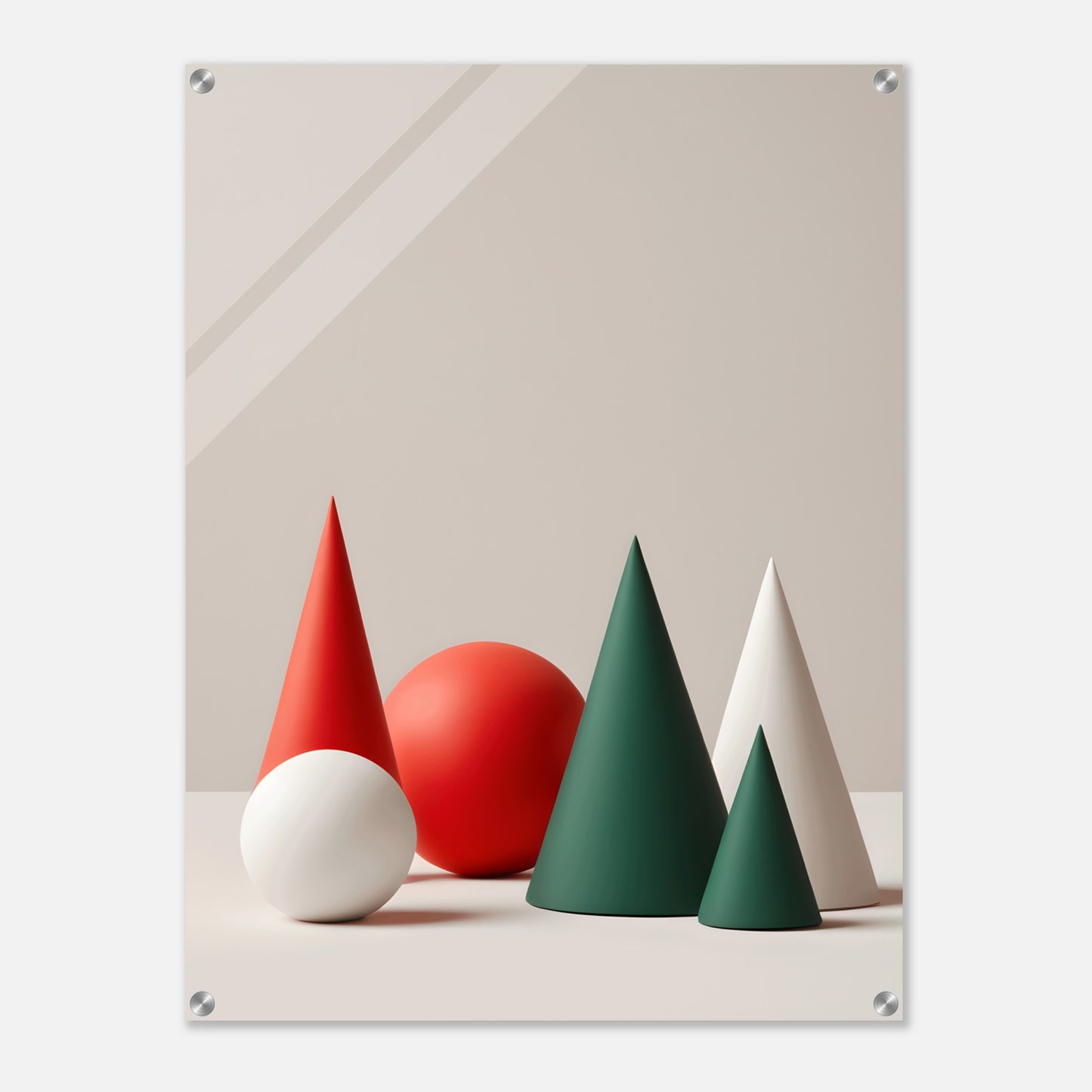 Holiday Harmony - Minimalist Abstract Christmas Art