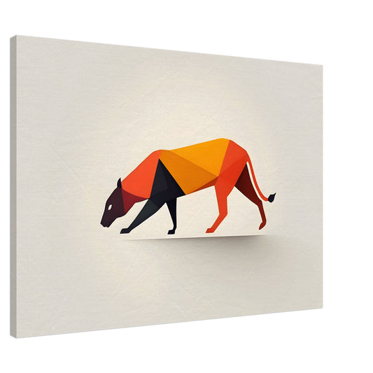 Geometric Elegance - Captivating Abstract Canine Art