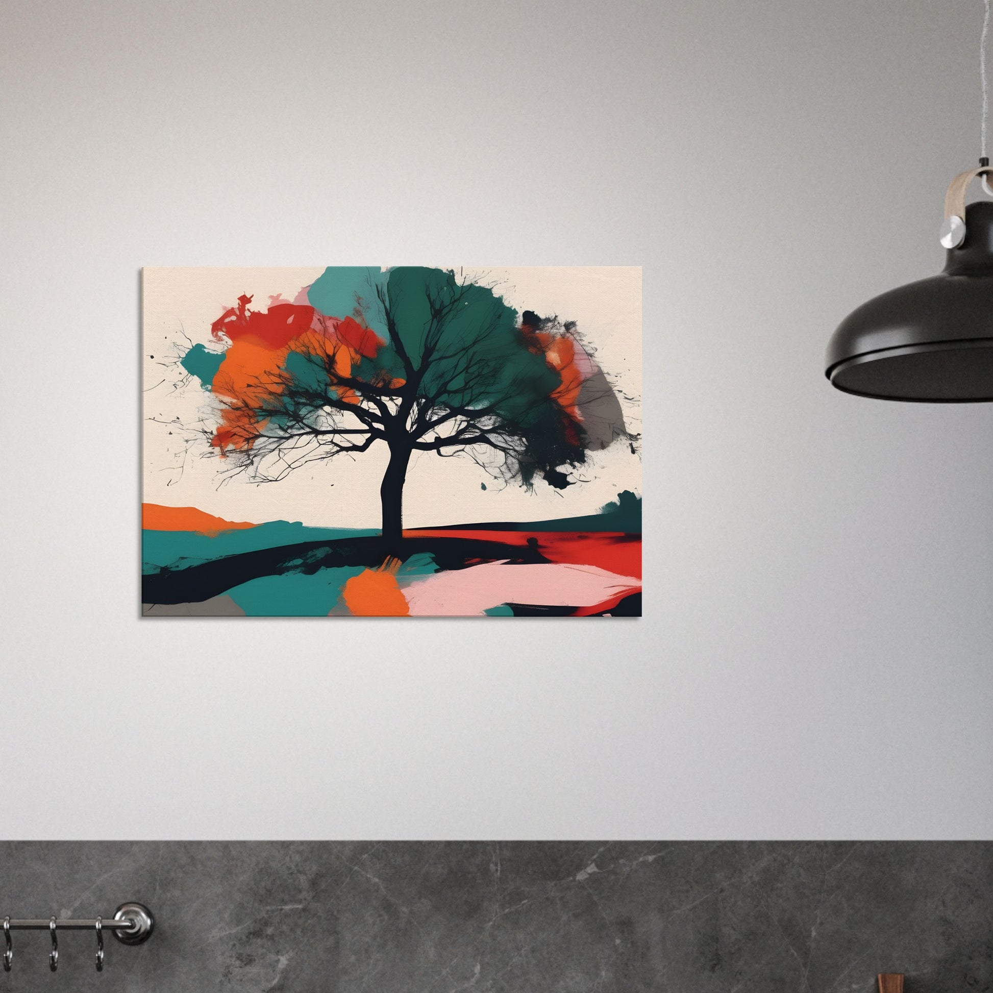 Tree of Serenity - Minimalist Abstract Wall Art