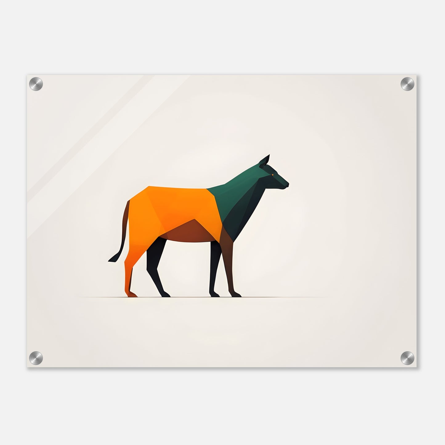 Dynamic Canine - Abstract Minimalist Wall Art Print