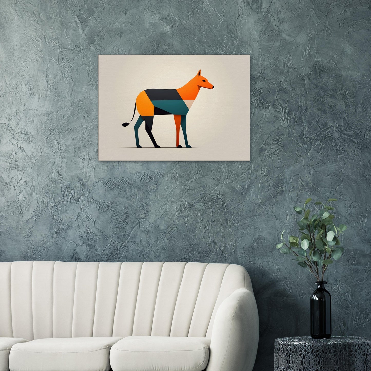 Paws & Color - Minimalist Abstract Dog Art for Modern Homes