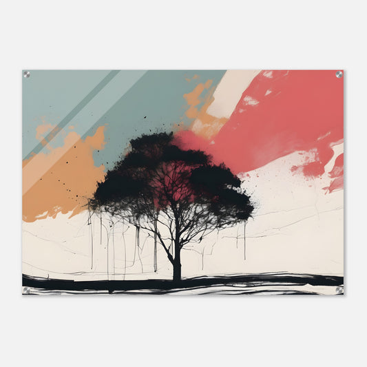 Tree Serenity - Minimalist Abstract Wall Art