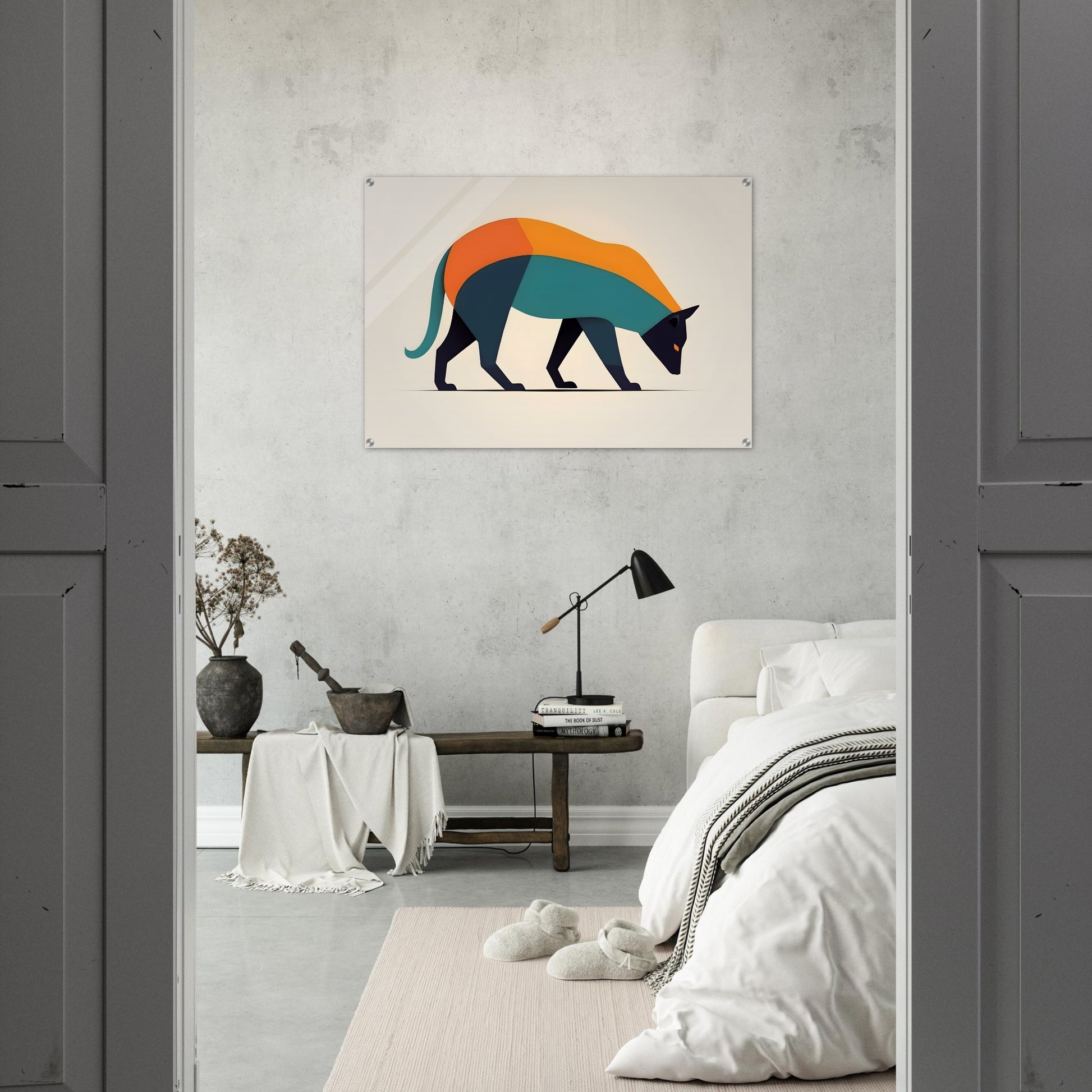 Colorful Geometry - Abstract Animal Wall Art Print