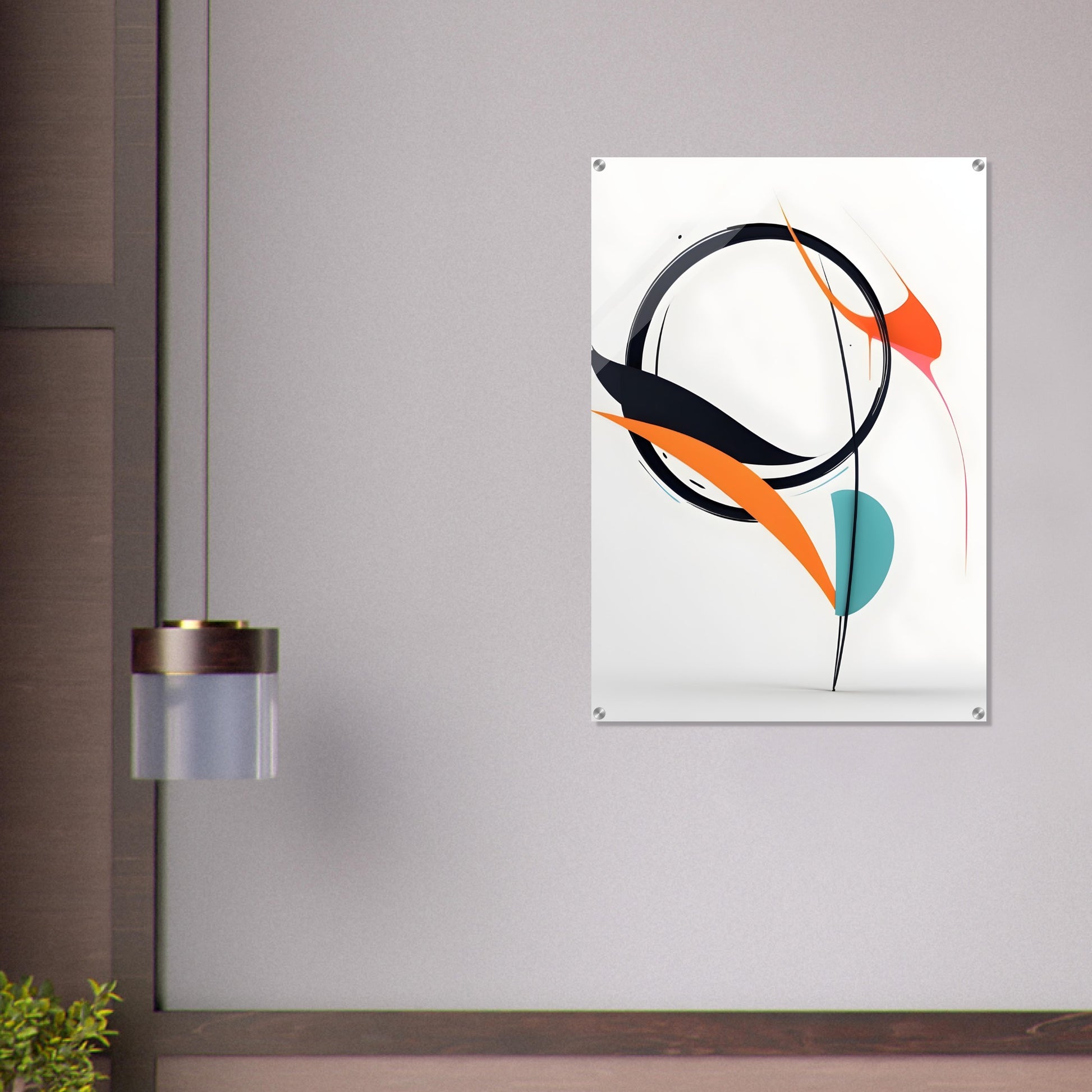 Vibrant Minimalist Abstract Wall Art Acrylic Print