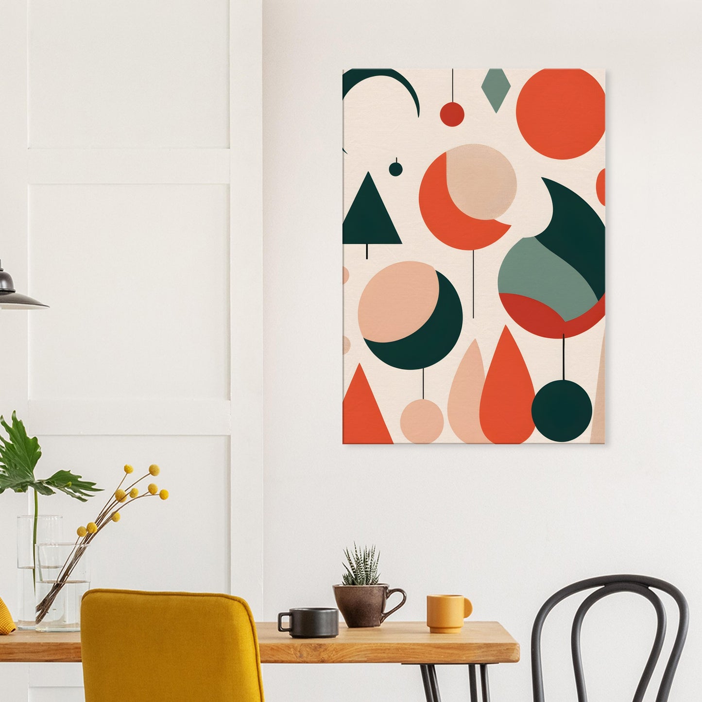 Harmony - Minimalist Abstract Christmas Wall Art Print