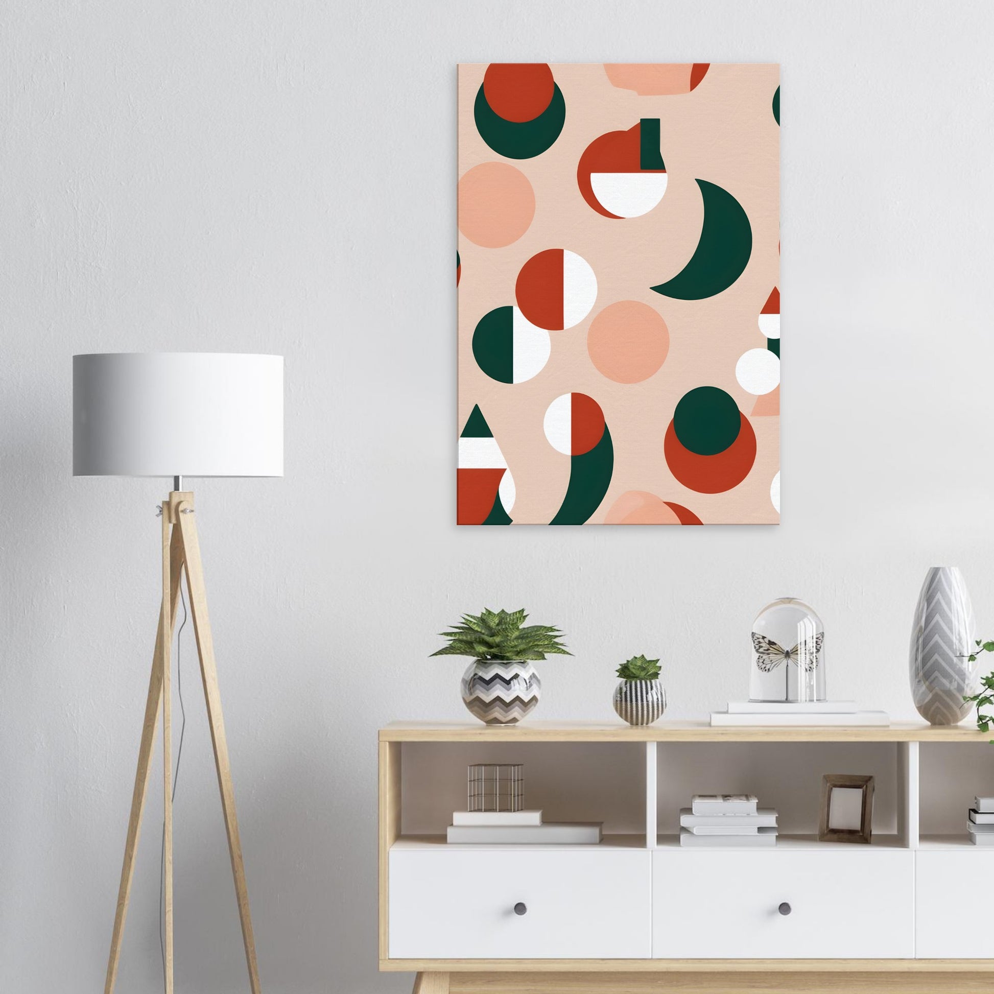 Harmonious Christmas - Minimalist Abstract Wall Art for Holiday Décor