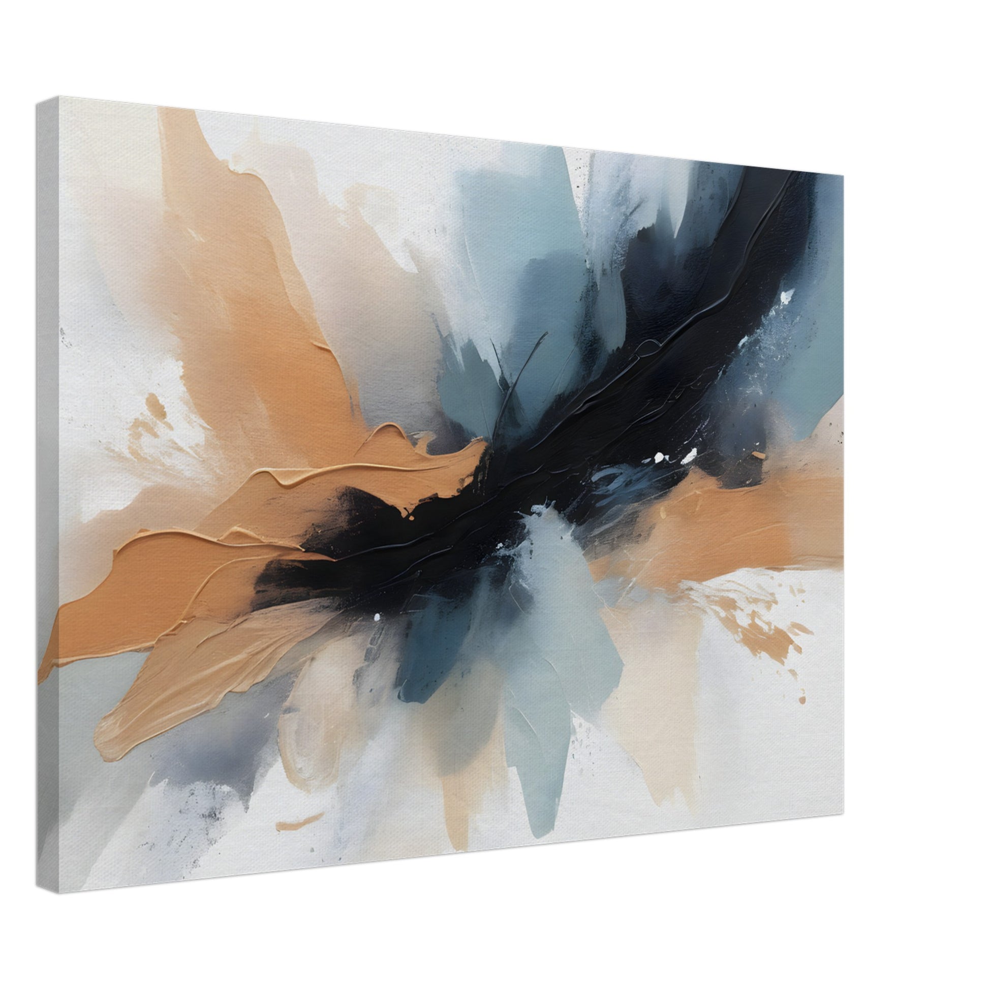 Tranquil Fusion: Minimalist Abstract Canvas Art