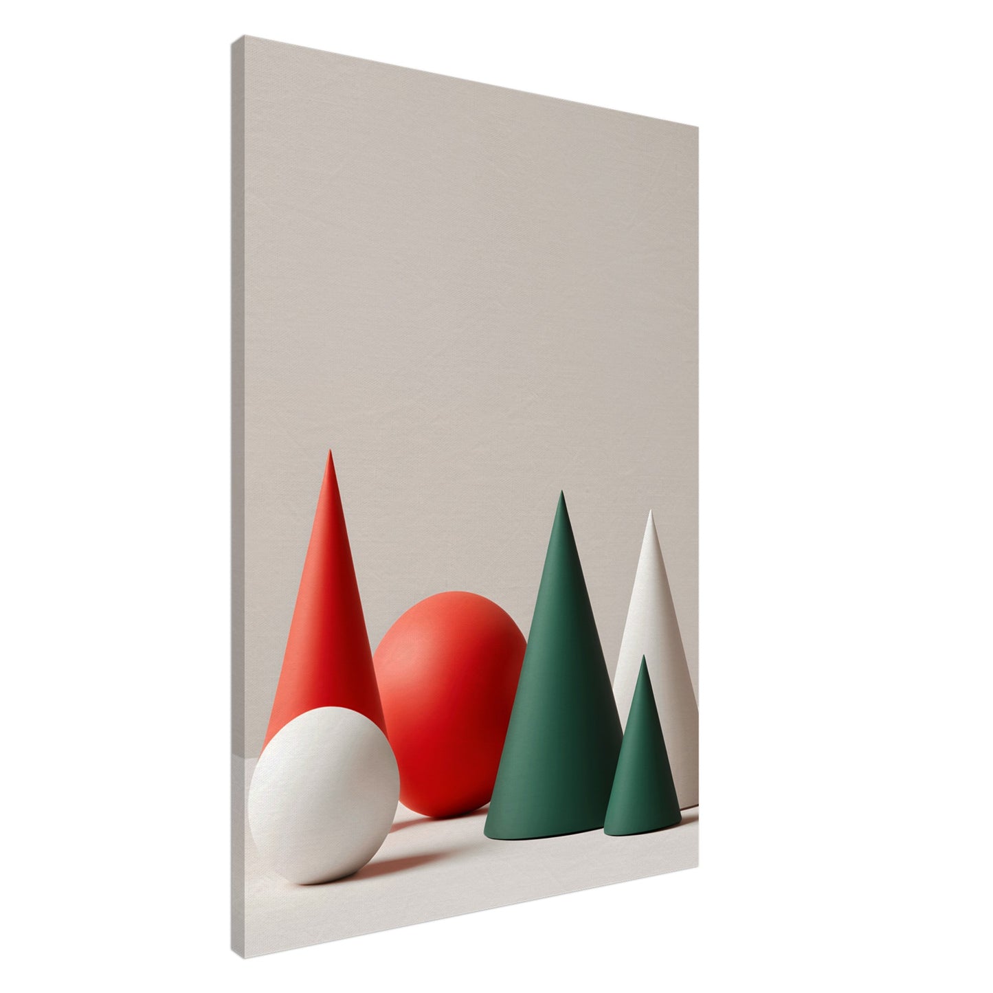 Serene Joy - Minimalist Christmas Canvas Wall Art