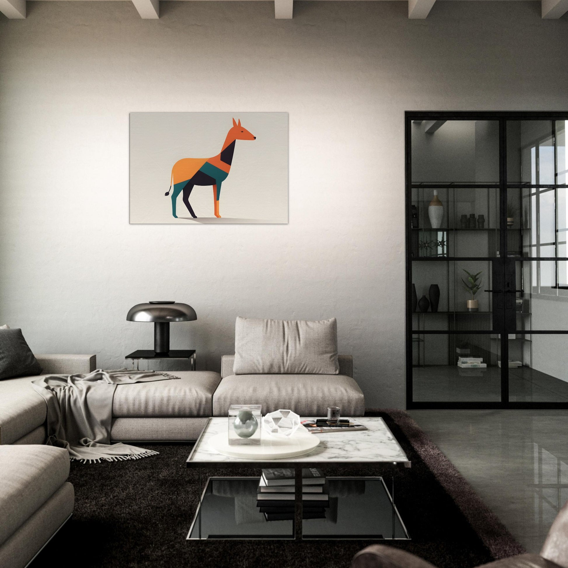 Harmony - Minimalist Abstract Animal Art for Modern Spaces