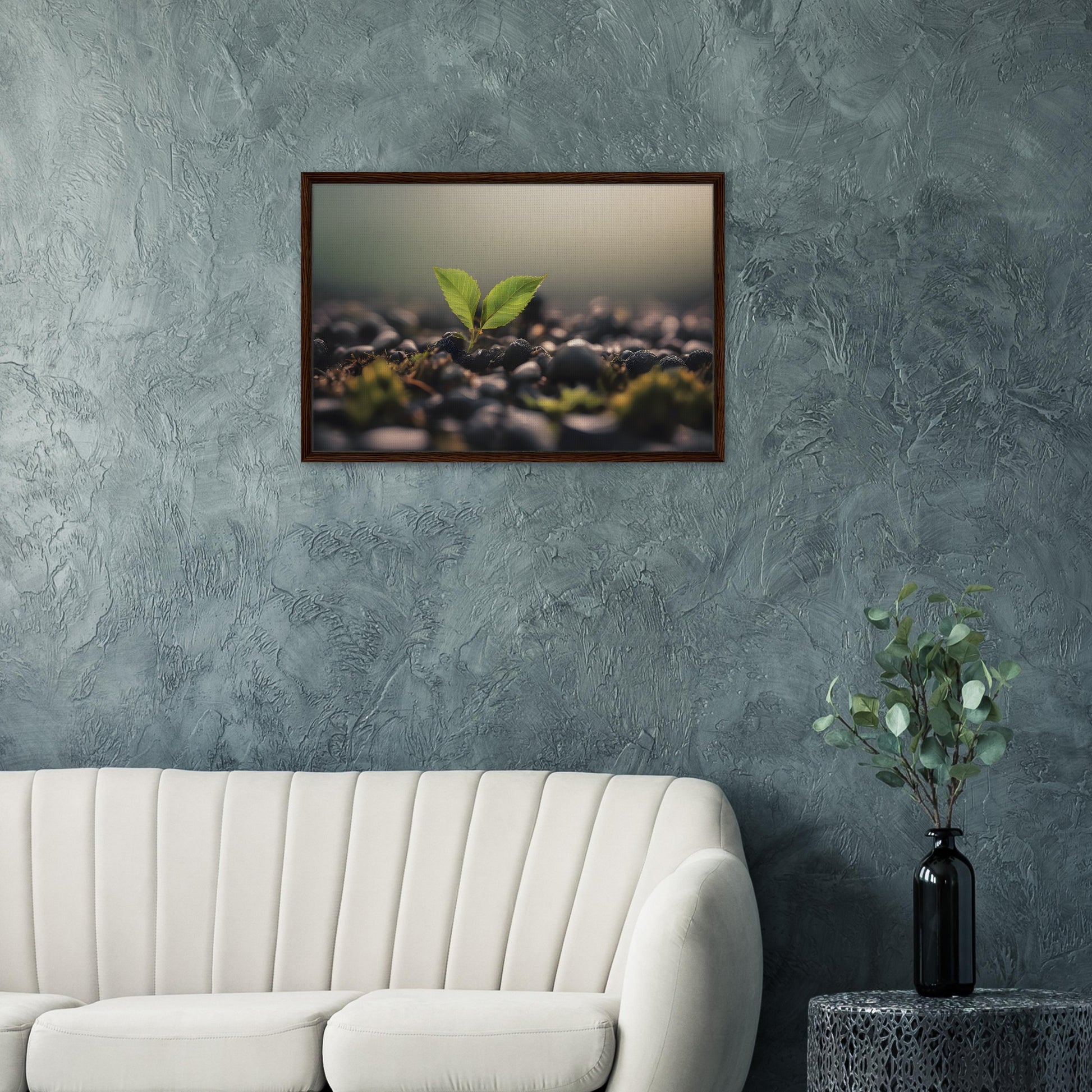 Minimalist Abstract Framed Canvas Art for Nature Lovers