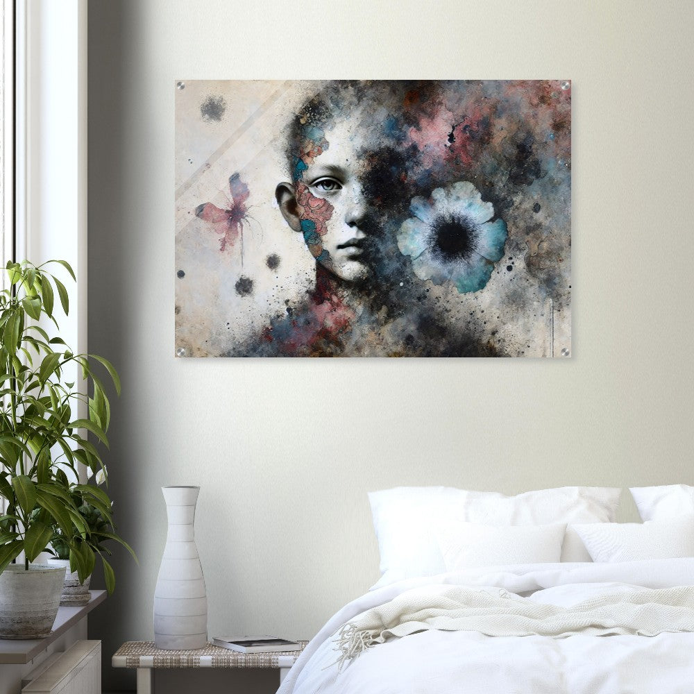 Acrylic print, plexiglass, wall art,Fading Echoes of Emotion - Wall Art - Acrylic Print