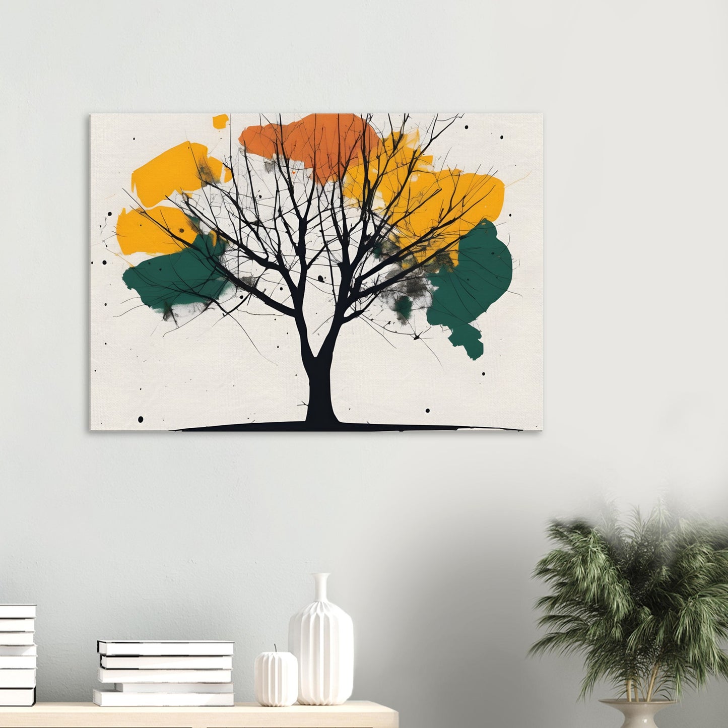 Tree Serenity Minimalist Art Canvas Print