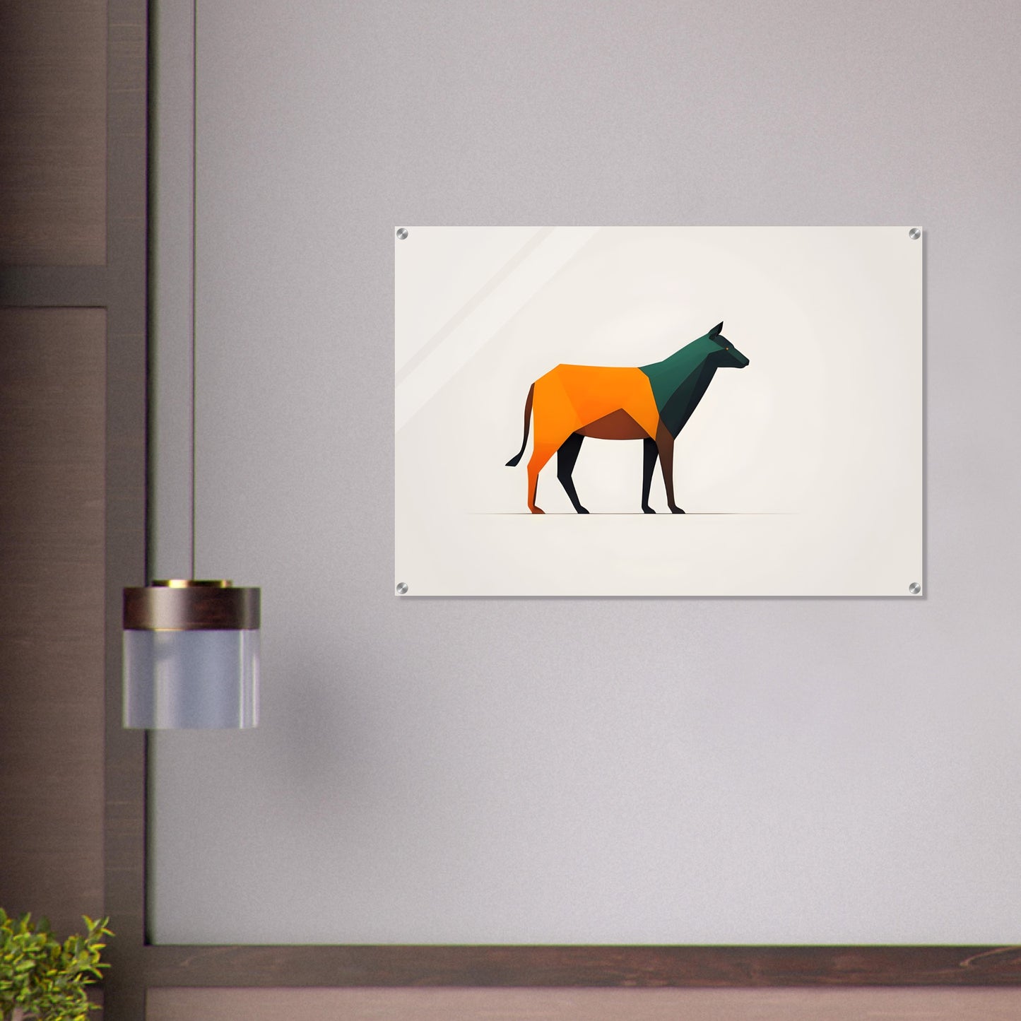 Dynamic Canine - Abstract Minimalist Wall Art Print