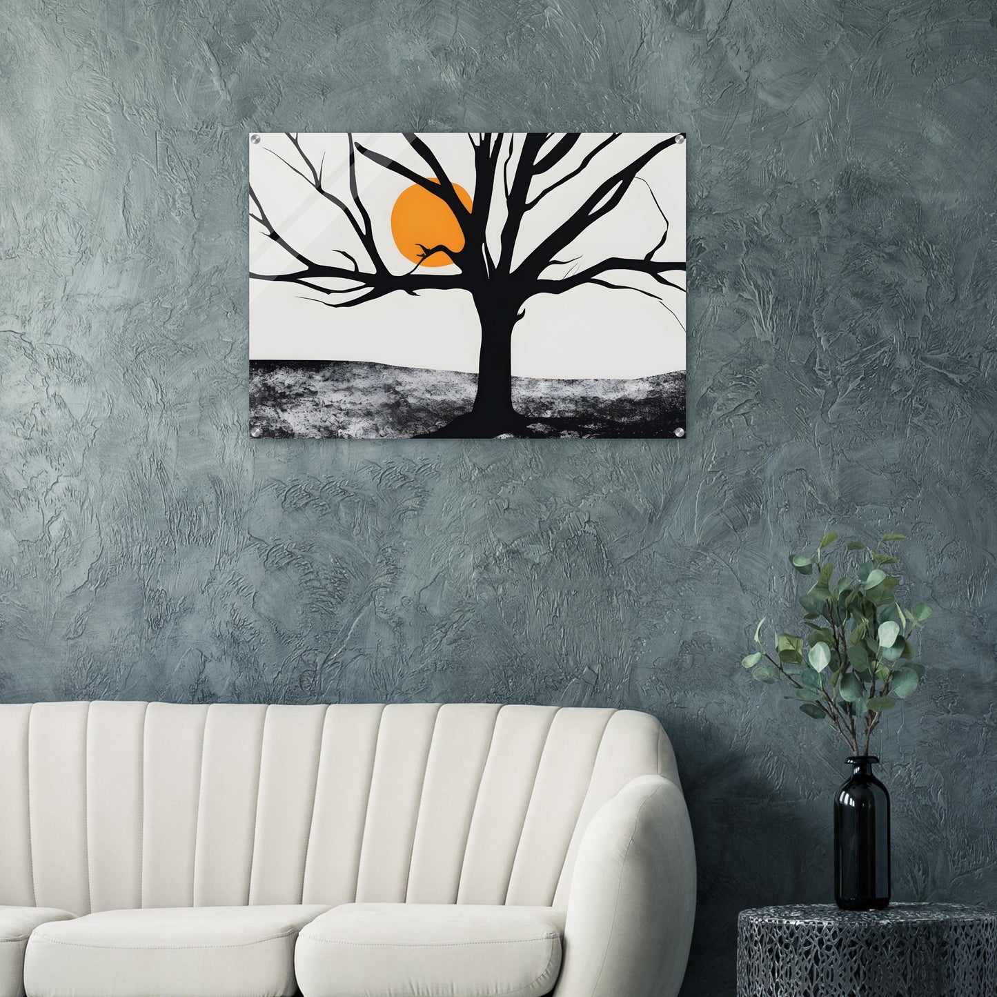 Solitary Tree - Minimalist Abstract Art for Modern Spaces